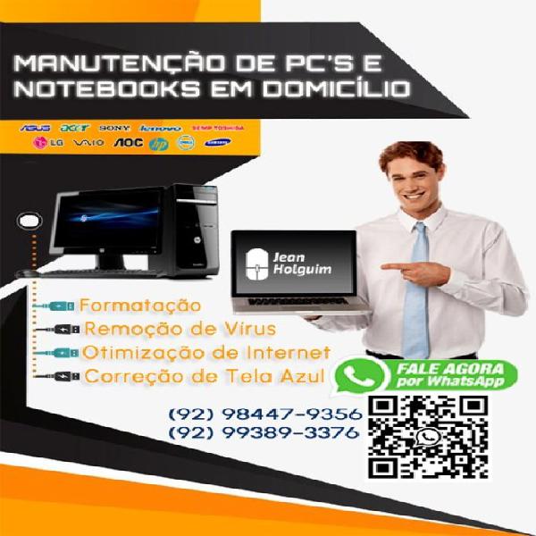 Manutenção de Computadores e Notebooks em Domicílio