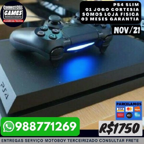 PS4 slim garantia de 3 meses somos (loja fisica) zap *