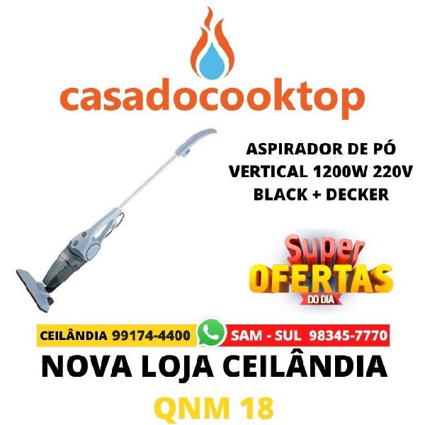 Aspirador de Pó Vertical 1200W 220V Black + Decker