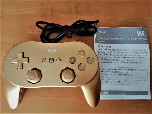 Controle golden classic wii/wiiu original japão na caixa -