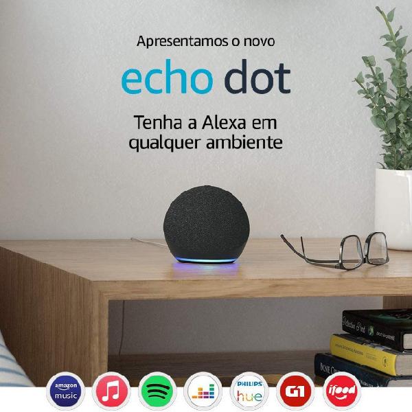 Alexa - Echo Dot 4 - Transforme sua casa inteligente. Novo,