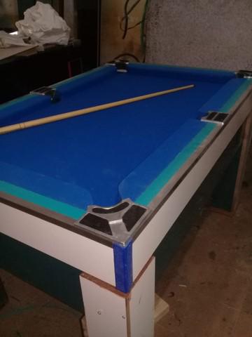 Mesa de sinuca bilhar snooker residencial completa