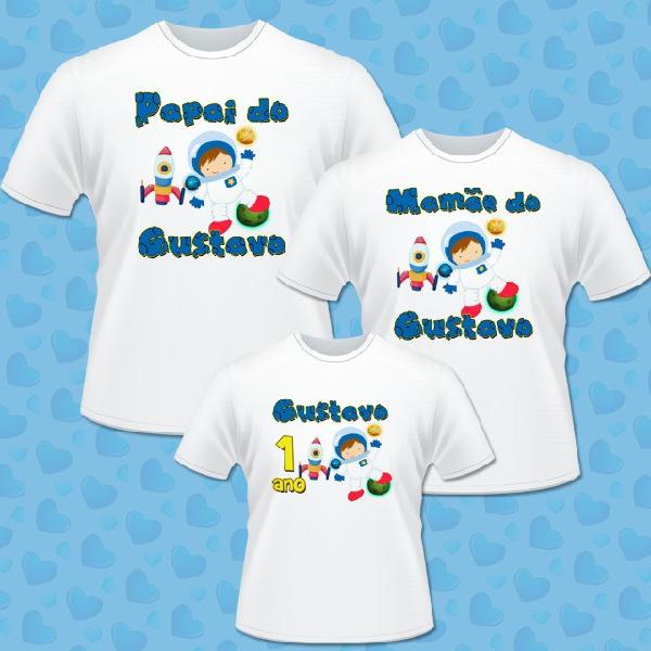 Kit 03 Camisas Personalizadas - Entrega em até 24hrs