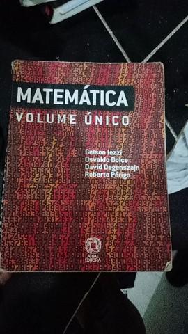 Livro matemática gerson iezzi vol. único