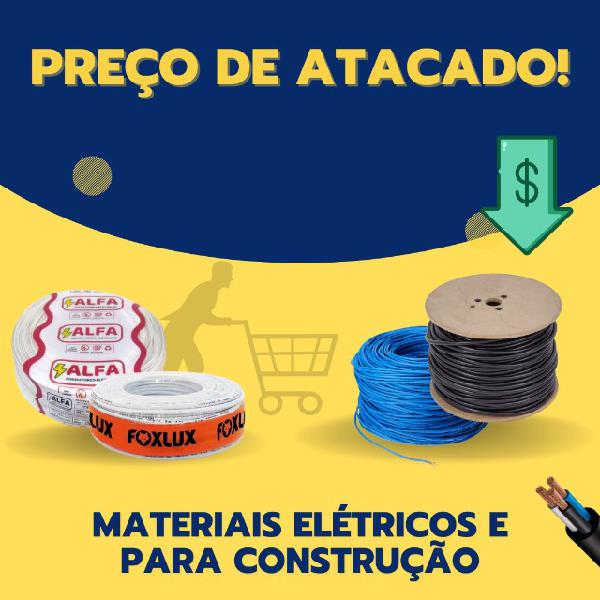 material elétrico - (fios, cabos, tomada, elétrica)