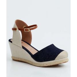 Sandália Espadrille Feminina Jeans Tressê Marisa