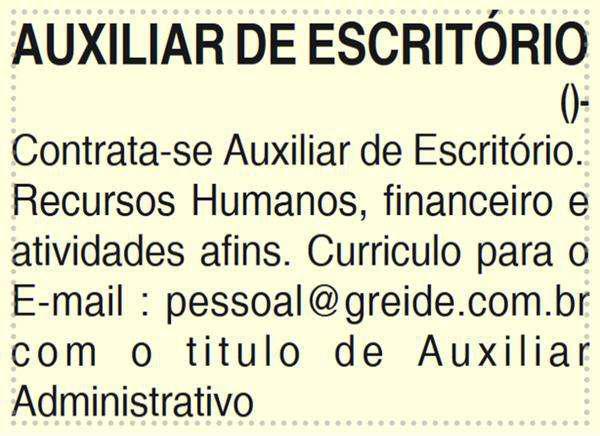 Auxiliar Administrativo