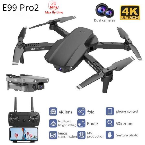 Drone 2 câmeras versão 4k 2 baterias potentes 1800mah /