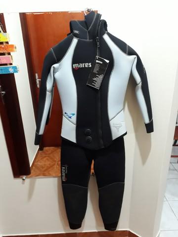 Roupa de Mergulho Mares 5.0 mm - Feminina, Nova, com