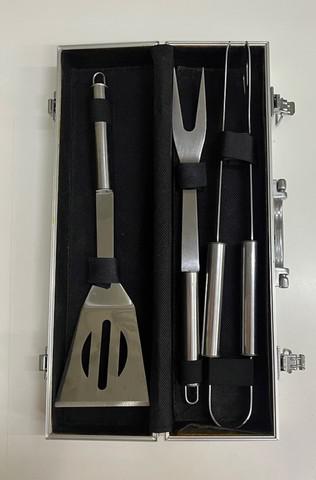 Kit Churrasco Maleta Inox Gourmet Churrasqueiro