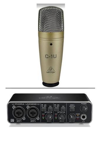 Microfone Behringer C-1U condensador  prateado U-Phoria