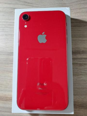 Iphone xr apple 64gb (red), tela de 6.1?, câmera de 12mp,