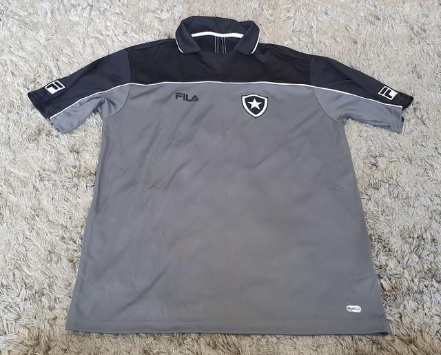 Camisa botafogo rj comissão técnica fila gg cinza e preta