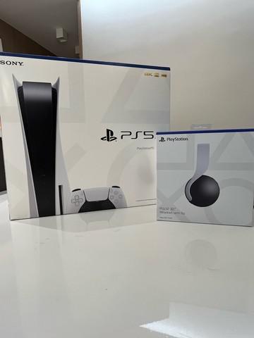 Playstation 5 825gb ssd + controle sem fio + headset sem fio