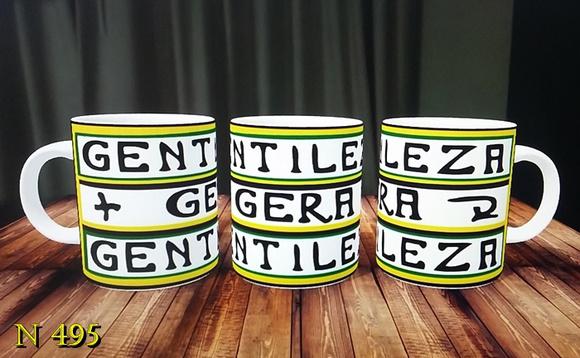 Caneca cerâmica xícara - gentileza gera gentileza no elo7