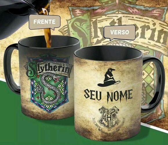 Caneca mágica personalizada com seu nome Harry Potter no