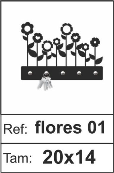 Porta chaves decorativo flores (01) no elo7 | franciene