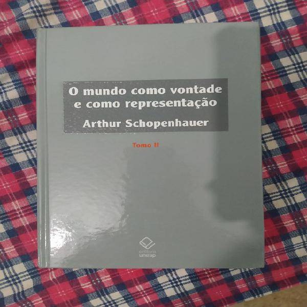 Livro o mundo como vontade e representação. tomo 2