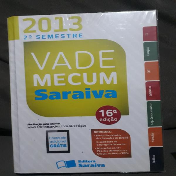 Livro direito vade mecum saraiva 2013