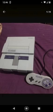 Super nintendo completo e brinde