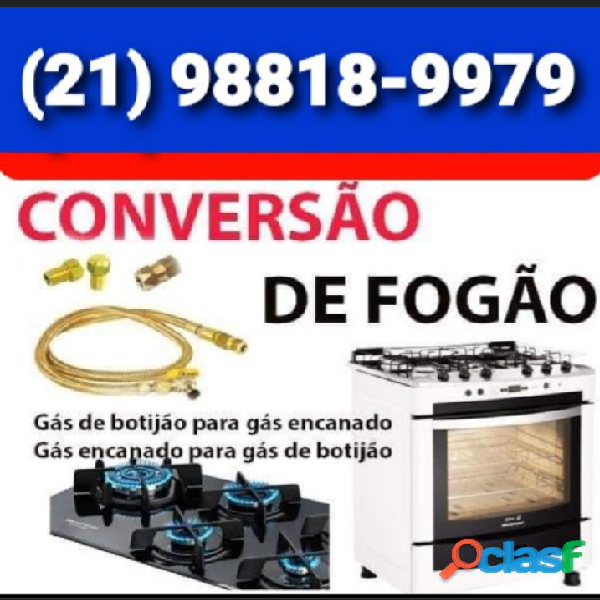 Conversão de Fogão na Tijuca RJ 98711_0835 Melhor Preço RJ