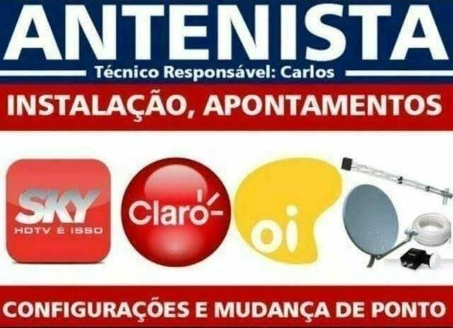 Antenista Sky /Claro /Oitv /Rj