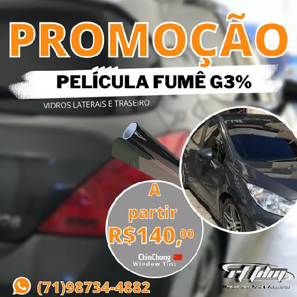 Película fumê automotivo em salvador bahia