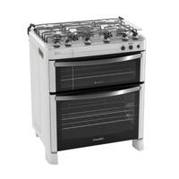 Fogão 5 Bocas Automático Duplo Forno Diamante Esmaltec