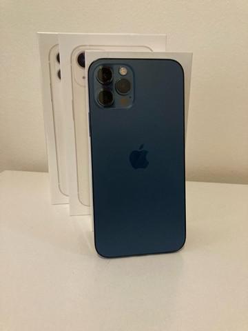 iPhone 12 Pro de 128gb Azul pacífico Garantia até Abril de