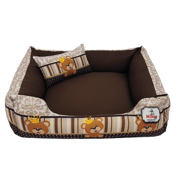 Cama p/cachorro gato caminha pet 60x60 - ursinho príncipe