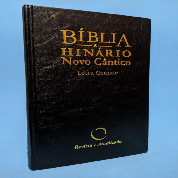 Bíblia e hinário novo cântico - letra grande