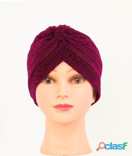 Turbante Fechado Shine Magenta 1