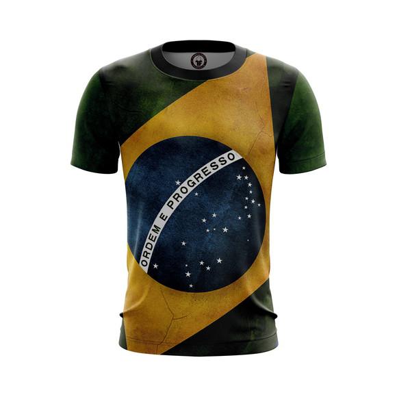 Camisa camiseta bandeira do brasil seleção brasileira