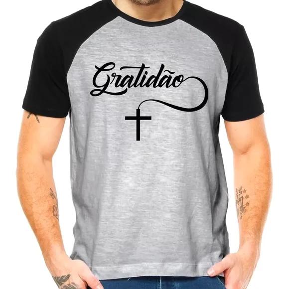 Camiseta gratidão raglan camisa blusa no elo7 | fcartes.