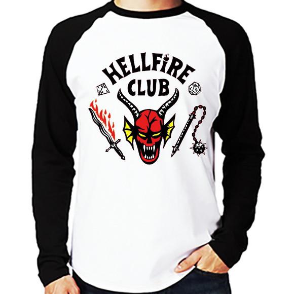 Camiseta manga longa stranger things hellfire no elo7 |