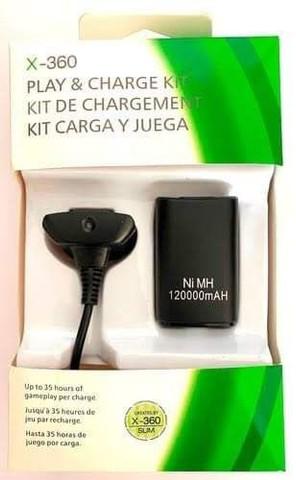 Kit bateria &amp; carregador xbox 360 58000mah