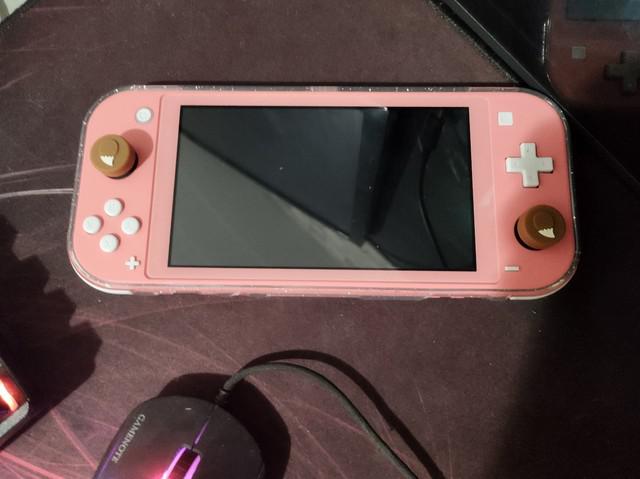 Switch lite coral novo + acessórios