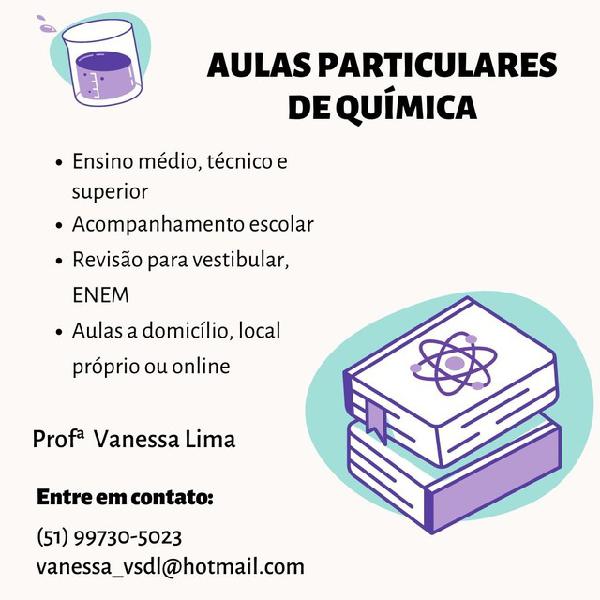 Aulas particulares de química