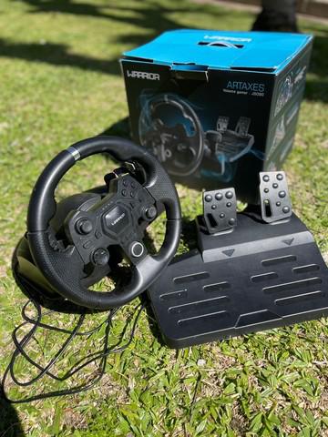 Volante gamer warrior artaxes com pedal