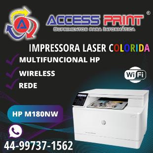 Impressora hp laser colorida multifuncional wireless e rede