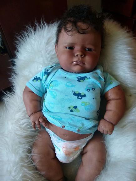 Bebê reborn joseph negro afro menino gordo no elo7 |