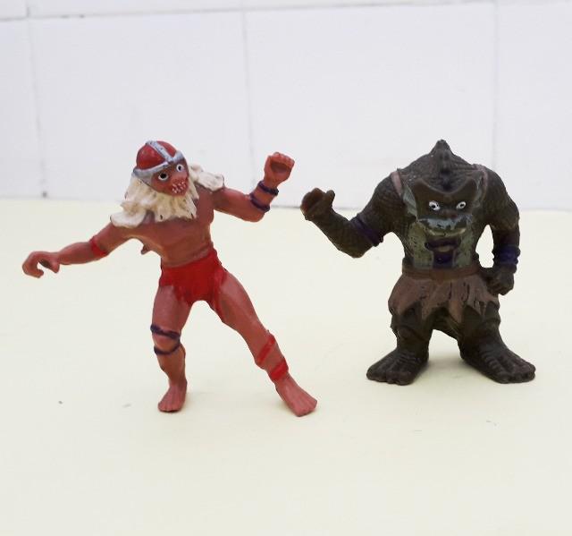 Lote De 2 Bonecos Mini Thundercats. Glasslite Anos 80.