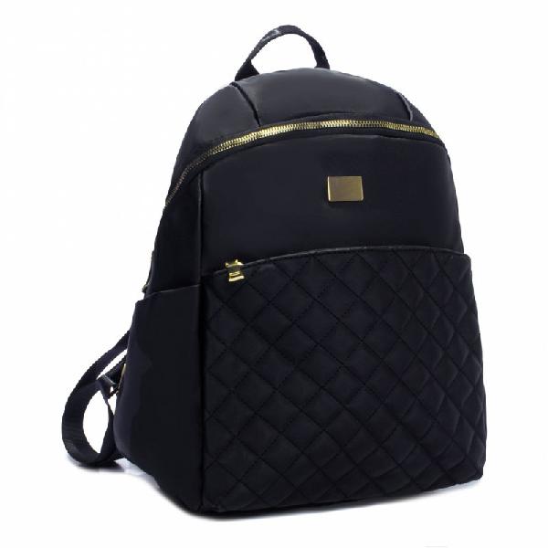 Mochila feminina nylon preto modelo 88126p