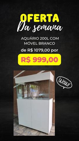 Aquario novo 200 litros com movel