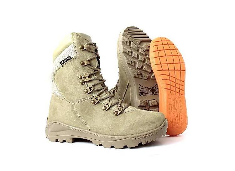 Bota Coturno Militar Acero Tiger Masculino Areia em