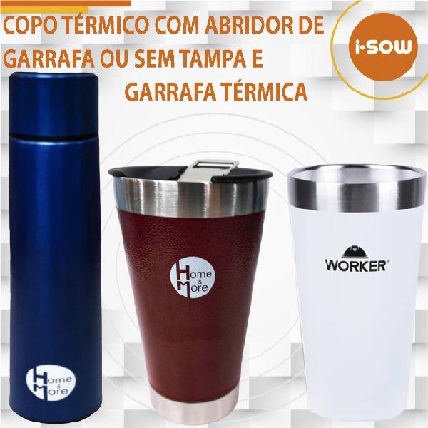 Copo térmico 502 ml aço inox hm - 202