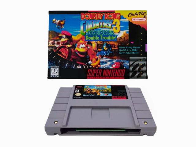 Cartucho de super nintendo: donkey kong country 3