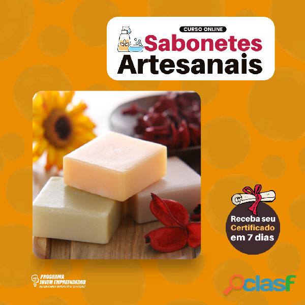 Curso de Sabonetes e Cosméticos Artesanais totalmente online