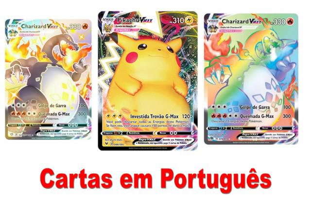 Carta Pokémon Ultra Rara c/ Muita Vida Hp Alto Charizard V Astro +