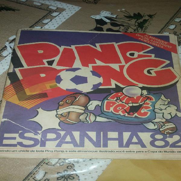 Lbum de figurinha ping pong da copa de 82